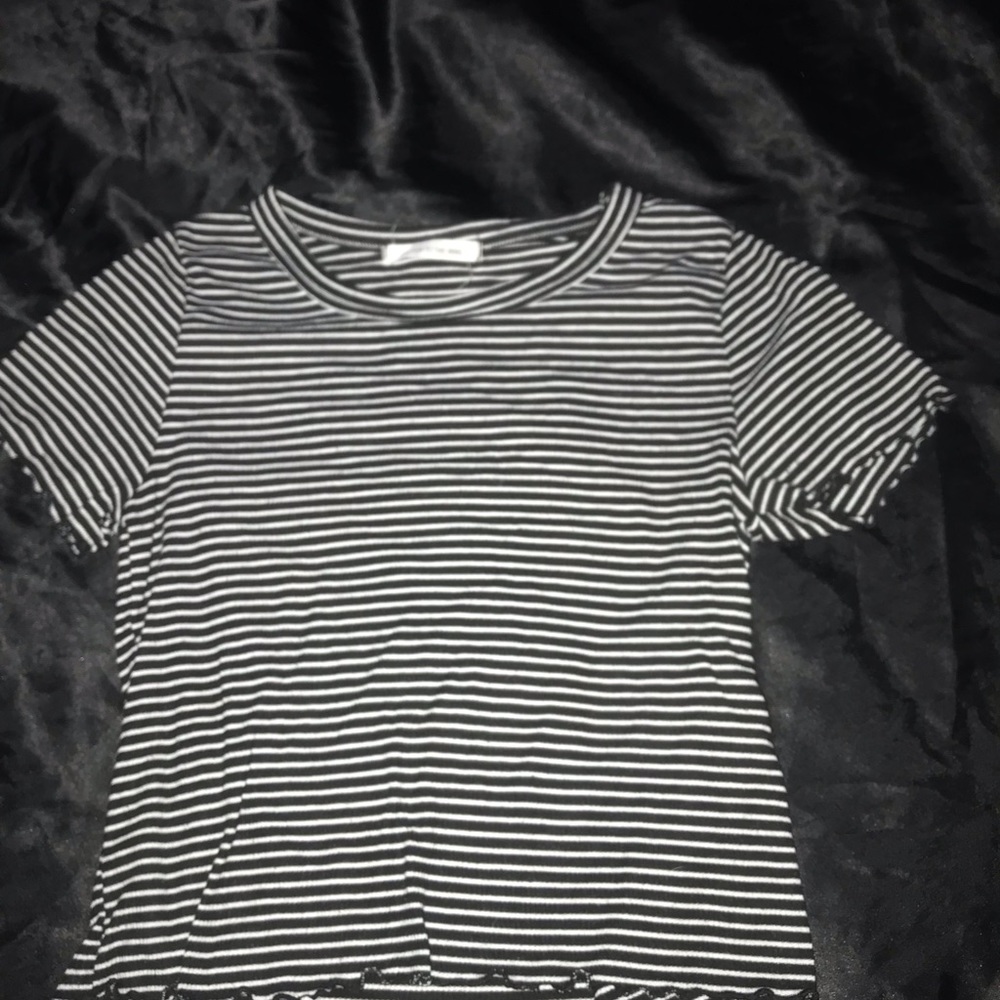 Black and white tee shirt